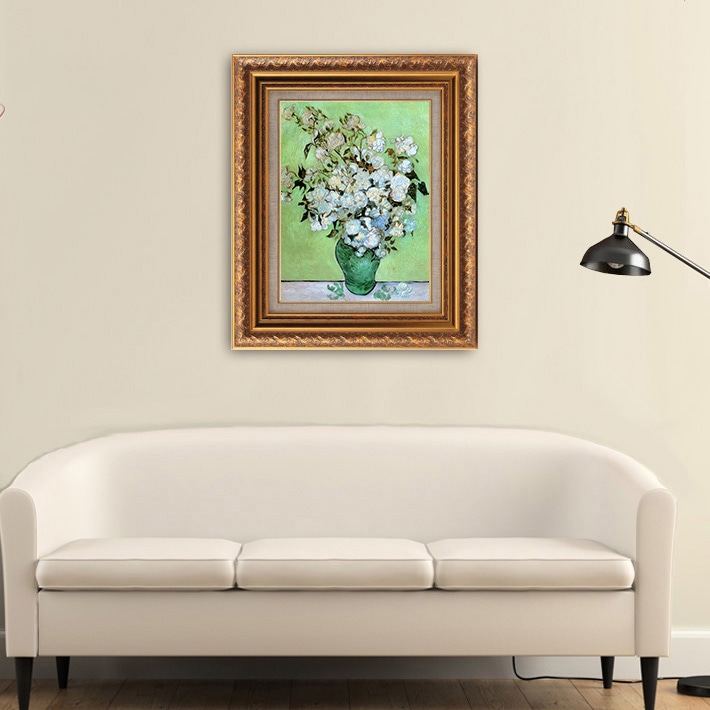 花瓶のバラ 【15号】 フィンセント・ファン・ゴッホ 【 額縁が選べる