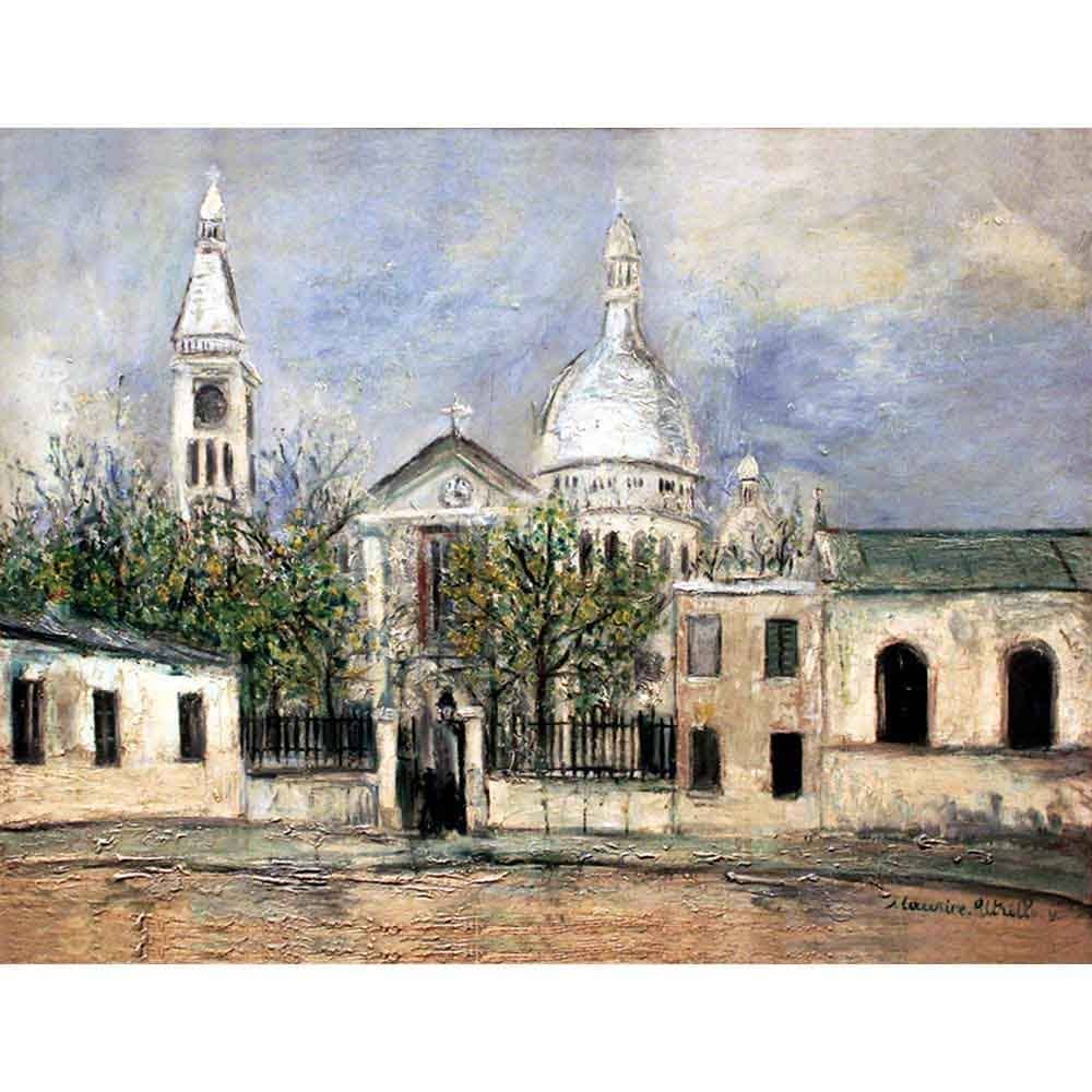 サン・ピエール教会 【15号】 モーリス・ユトリロ 【 額縁が選べる 額