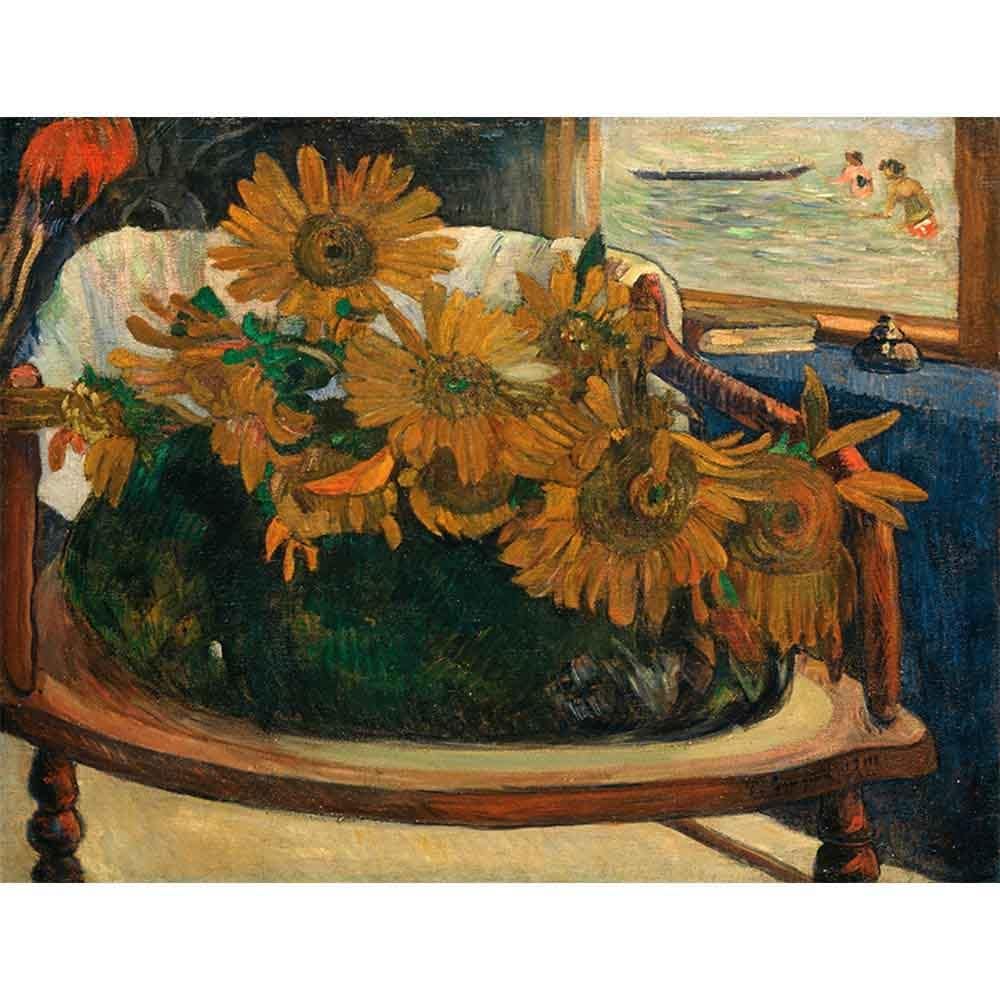 肘掛け椅子のひまわり 【20号】 ポール・ゴーギャン 【 額縁が選べる