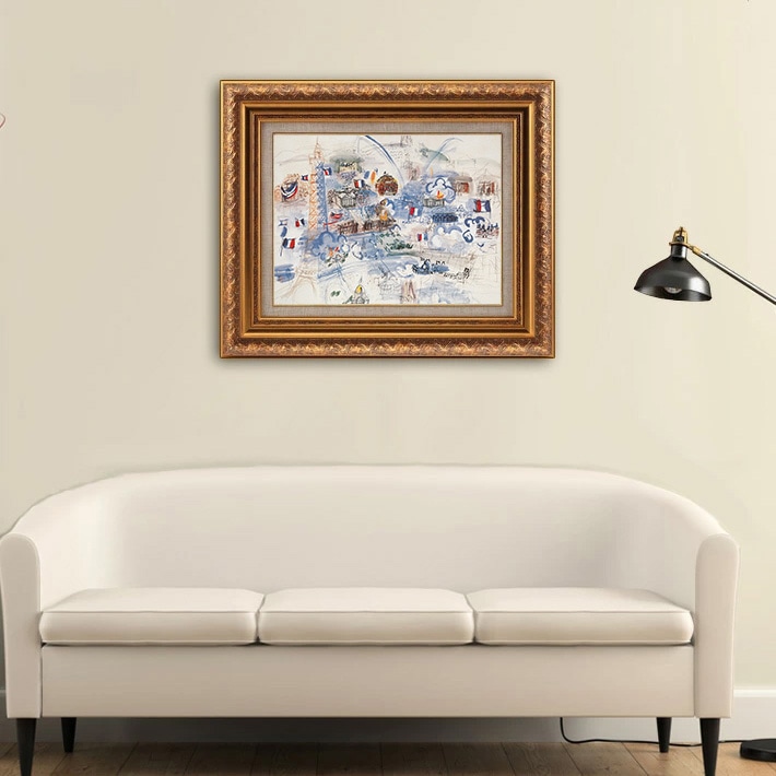 パリ、7月14日 【15号】 ラウル・デュフィ 【 額縁が選べる 額入り