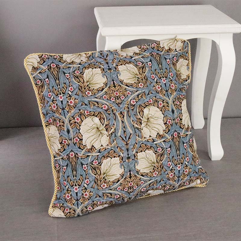 ゴブラン織り 花柄のクッションカバー 45×45cm｜欧風雑貨のお店