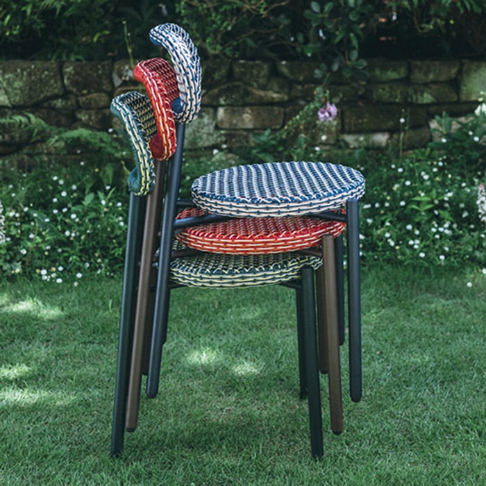 ガーデンファニチャー チェアー WA-チェア レッド 赤 横390×奥行440×高