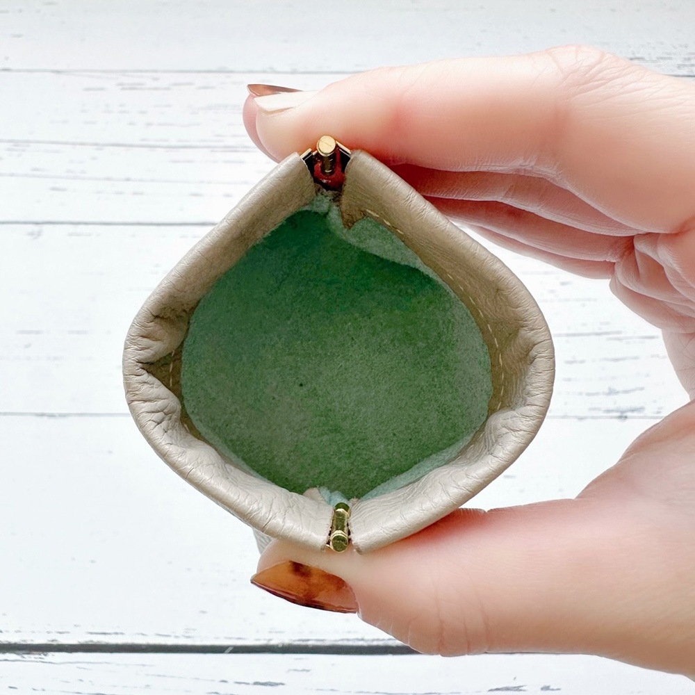 ばね口ぱかぱかポーチ＊S｜革小物オーダーメイドのお店fleur（フルール）