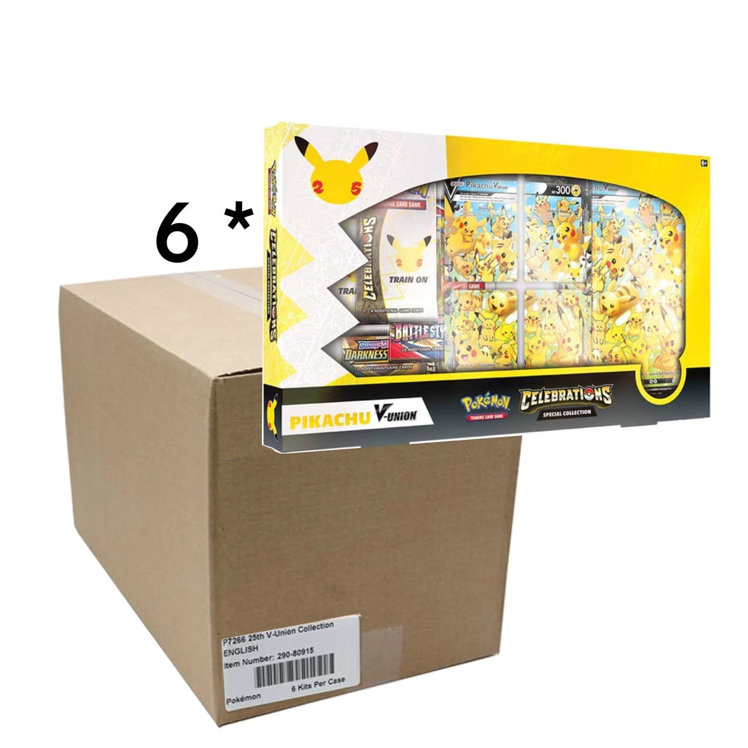 25th Anniversary Celebrations Pikachu V-Union Case(6 Boxes