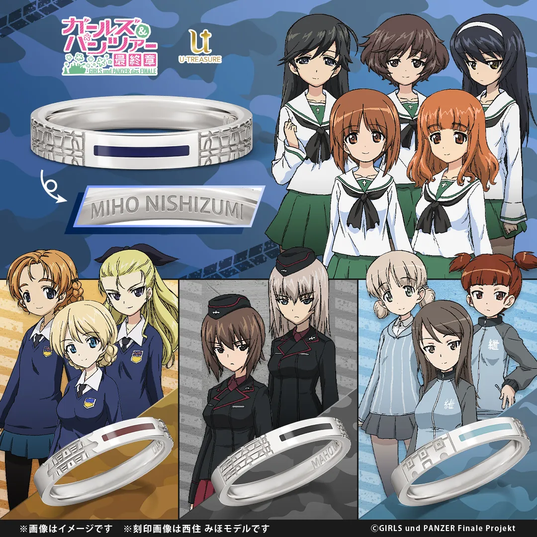 ぺたん娘トレーディングラバーストラップ｜ガールズ＆パンツァー最終章