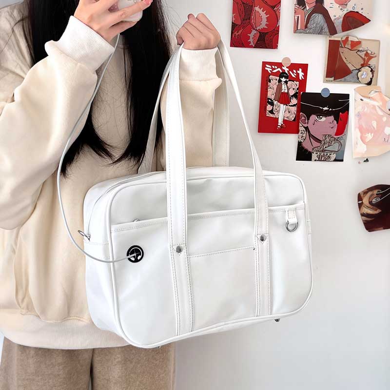 シンプルレザースクールバッグ – GIRLS CRUSH