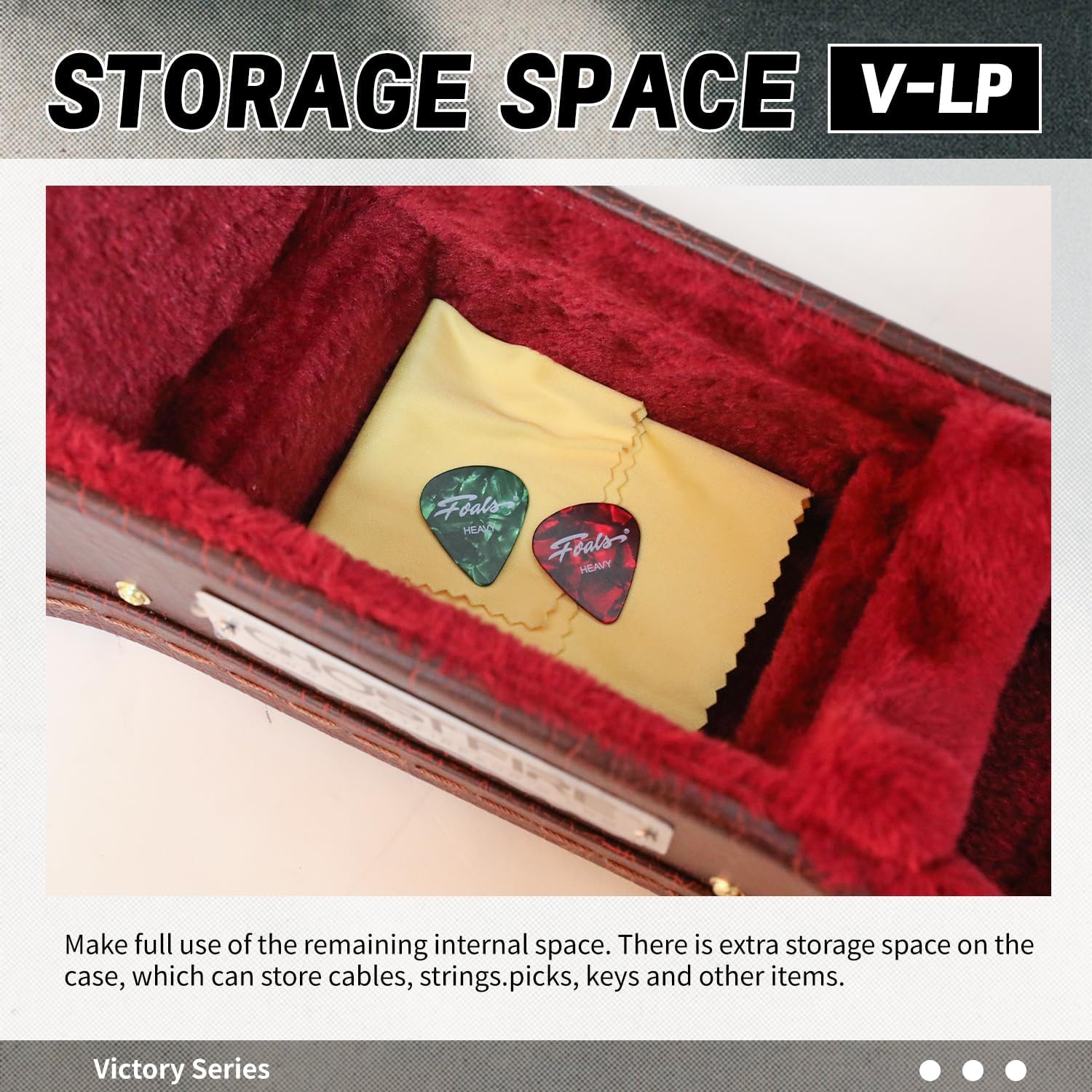 GHOSTFIRE Wooden Hard-Shell Cases LesPaul Guitar Case Super thick