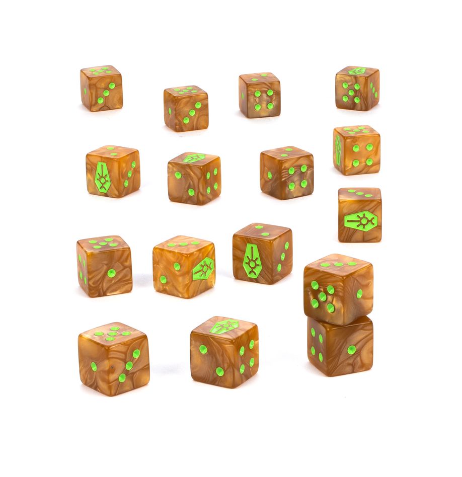 Warhammer 40,000: Necrons Dice Set – Gongaii Games