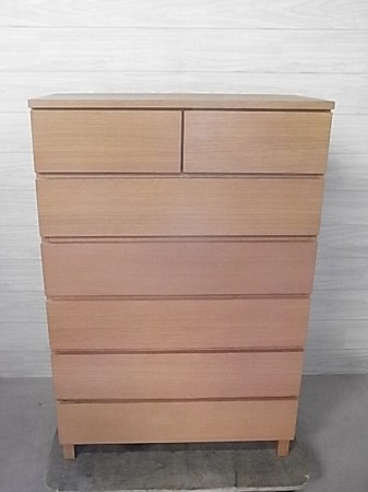 無印良品 オーク材 チェスト 6段ワイド 幅80cm 美品 を鶴見区にて買取