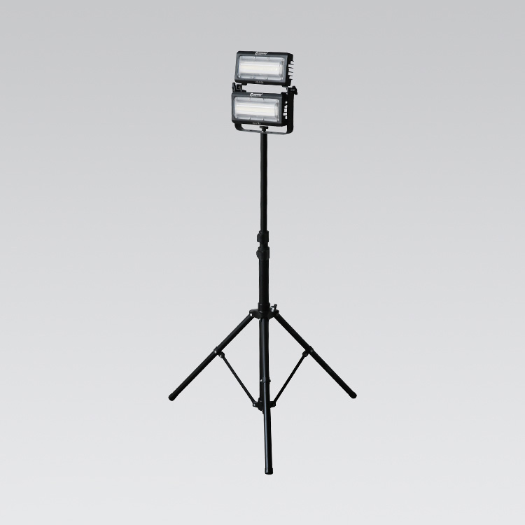 LED投光器 100W 2灯タイプ 三脚付き LD-01ZJ | LED照明製造・販売