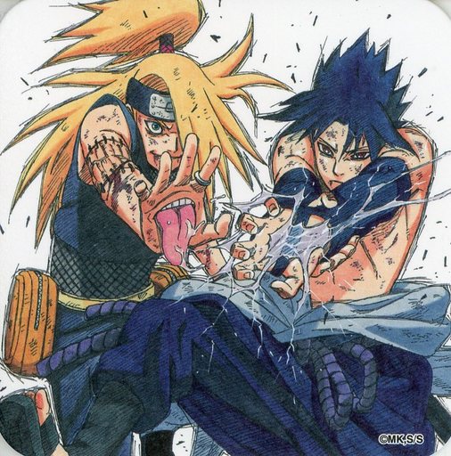 Sasuke & Deidara - Coaster - NARUTO (サスケ＆デイダラ 「NARUTO