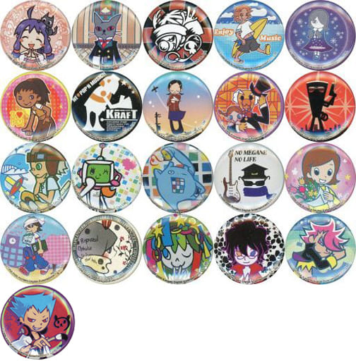 Full Set) NAKAJI & Taro - Badge - Pop'n Music (全20種セット+初回