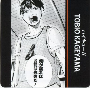 Kageyama Tobio - Purchase Bonus - Haikyuu!! (影山飛雄 名言コマ入り