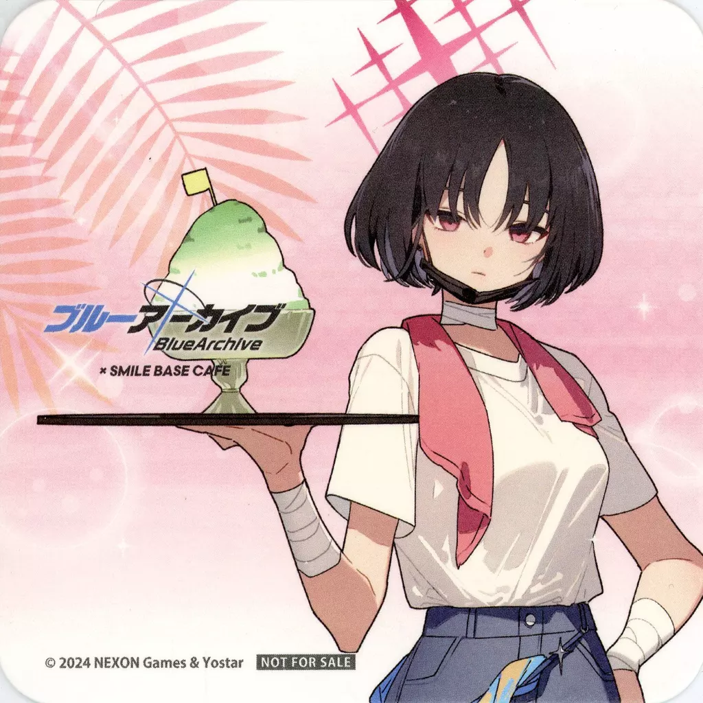 Imashino Misaki - Coaster - SMILE BASE CAFE Limited - Blue Archive