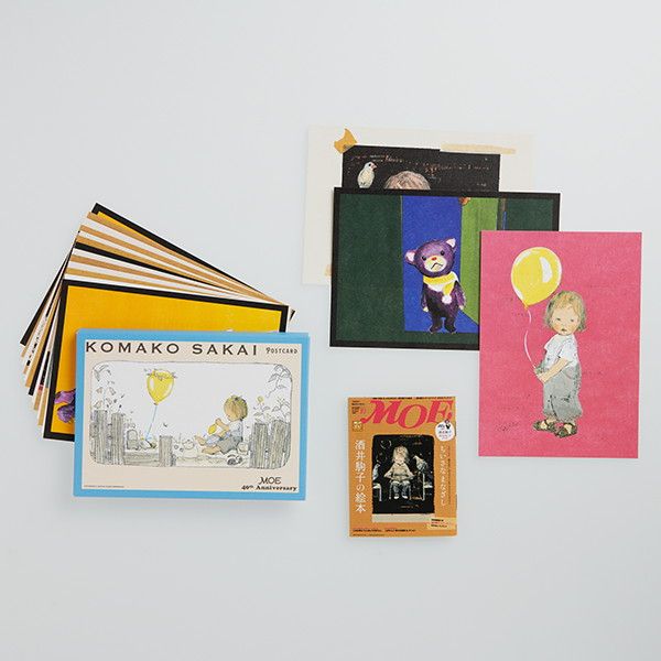 MOE 絵本雑貨店｜【MOE】ポストカードセット（酒井駒子/MOE 40th 5人展