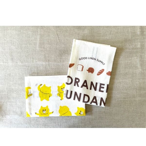 kodomoe shop｜【ノラネコぐんだん】キッチンタオル(パン