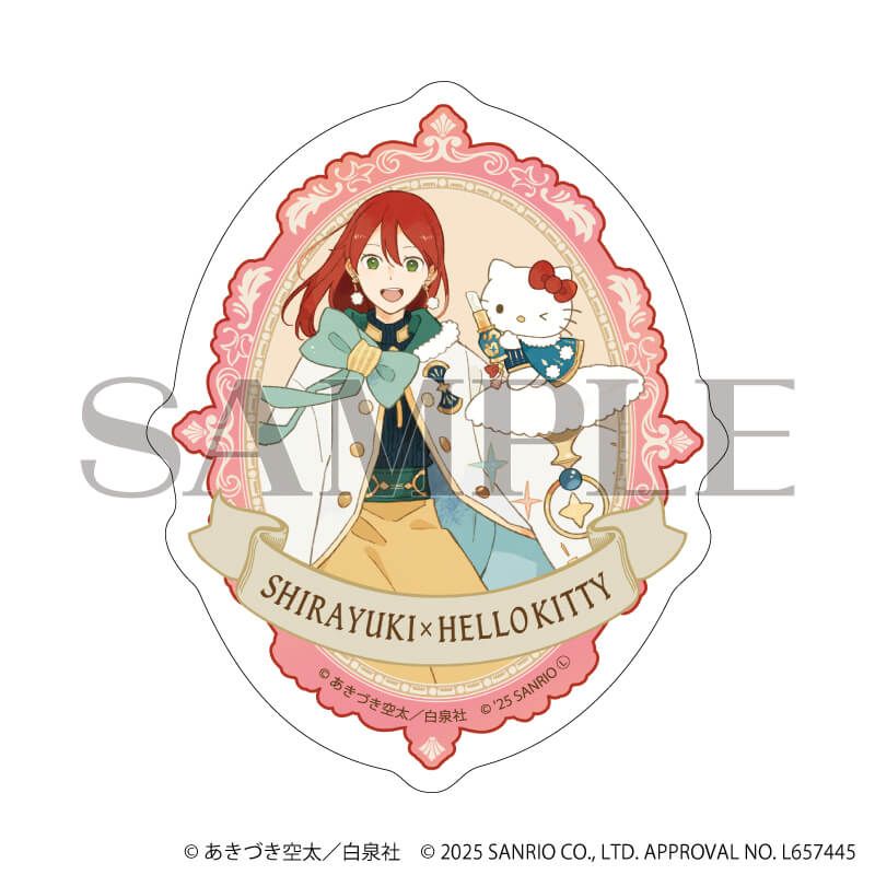 白泉社漫画商店｜ダイカットスマホステッカー「赤髪の白雪姫×サンリオ