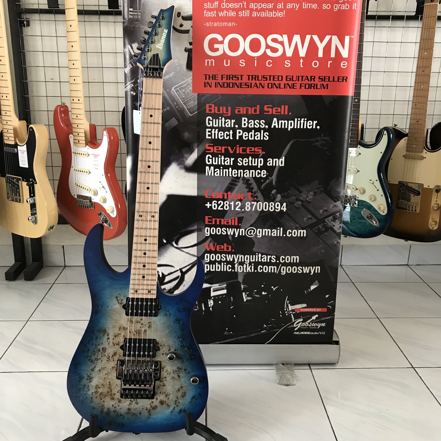 No Stock ** Ibanez Prestige Japan Rg652mpb Gfb Ghost Fleet Blue