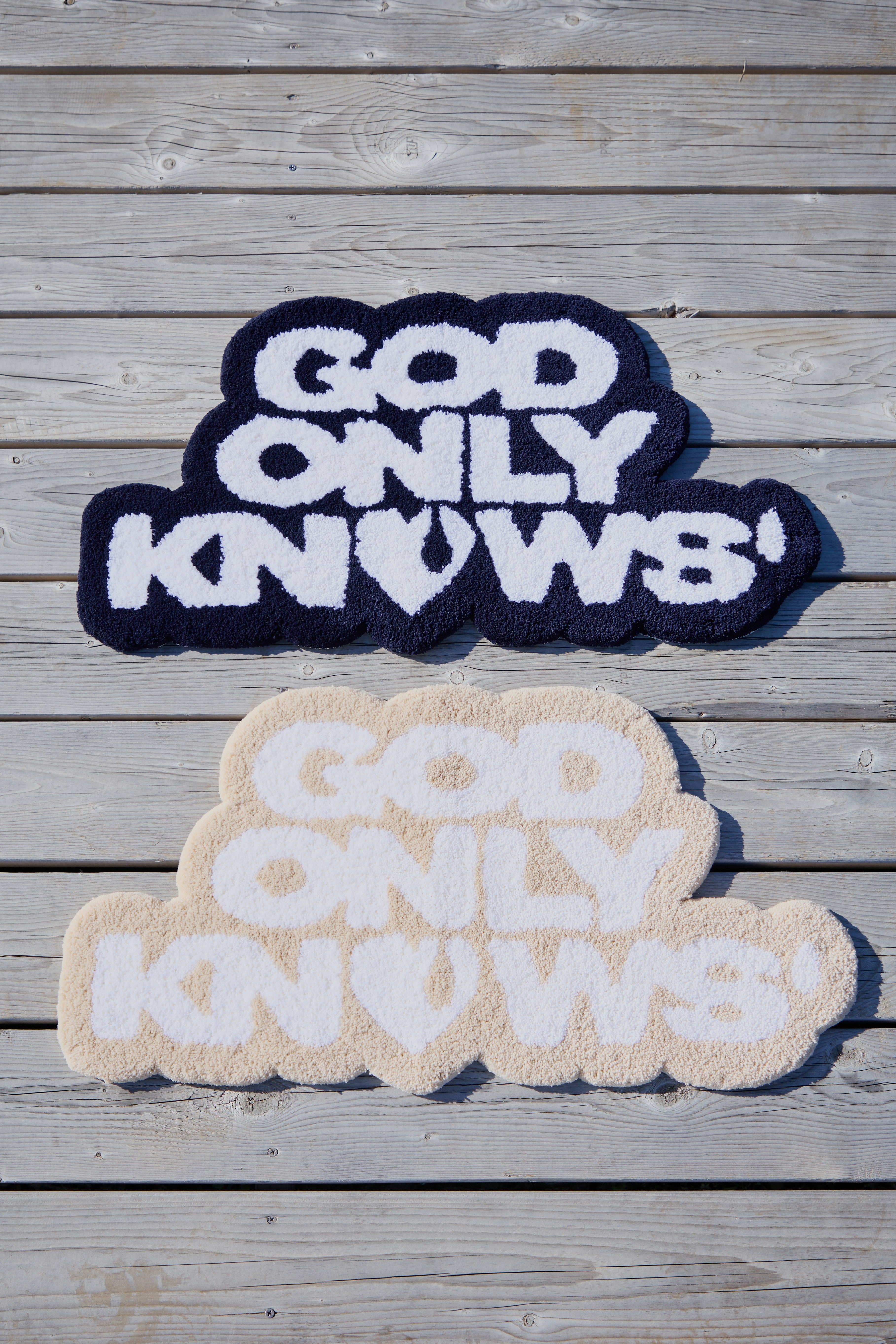 SIGNATURE LOGO RUG – GOD ONLY KNOWS