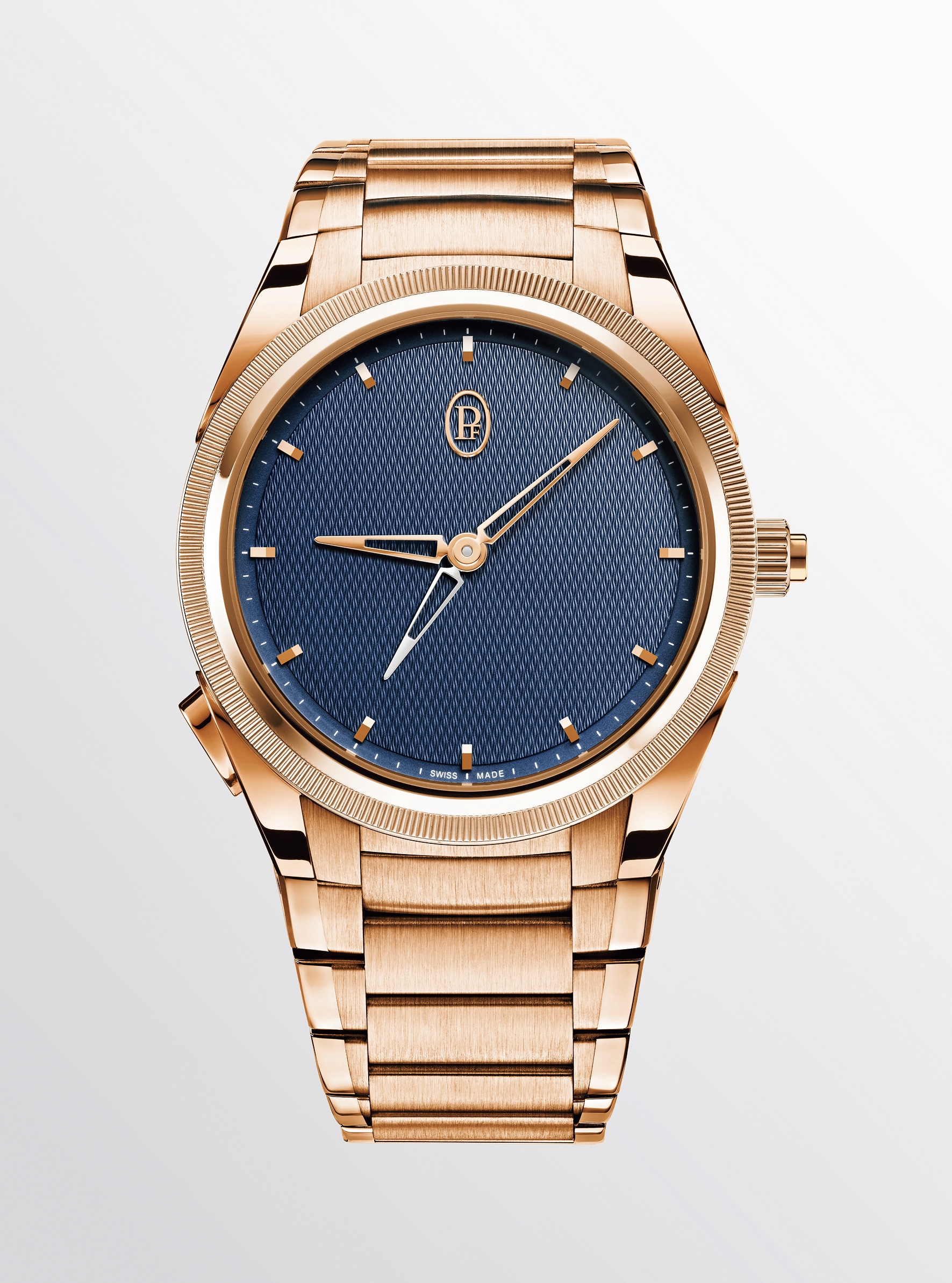 パルミジャーニ・フルリエ、ゴールド×ブルーの旅時計「トンダ PF GMT