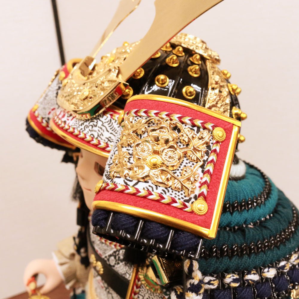 横幅30.5cm｜ケース入り 五月人形 匠 ｜ ガラスケース飾り｜ 子供大将