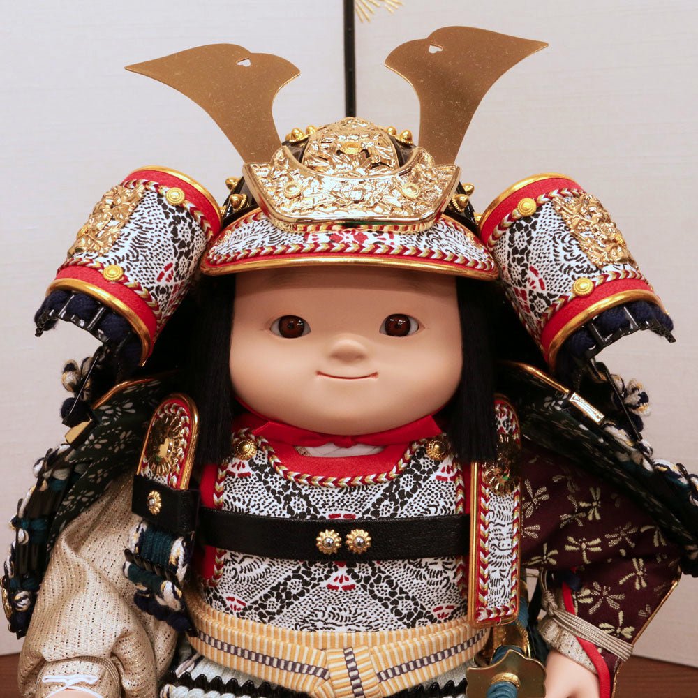 横幅30.5cm｜ケース入り 五月人形 匠 ｜ ガラスケース飾り｜ 子供大将