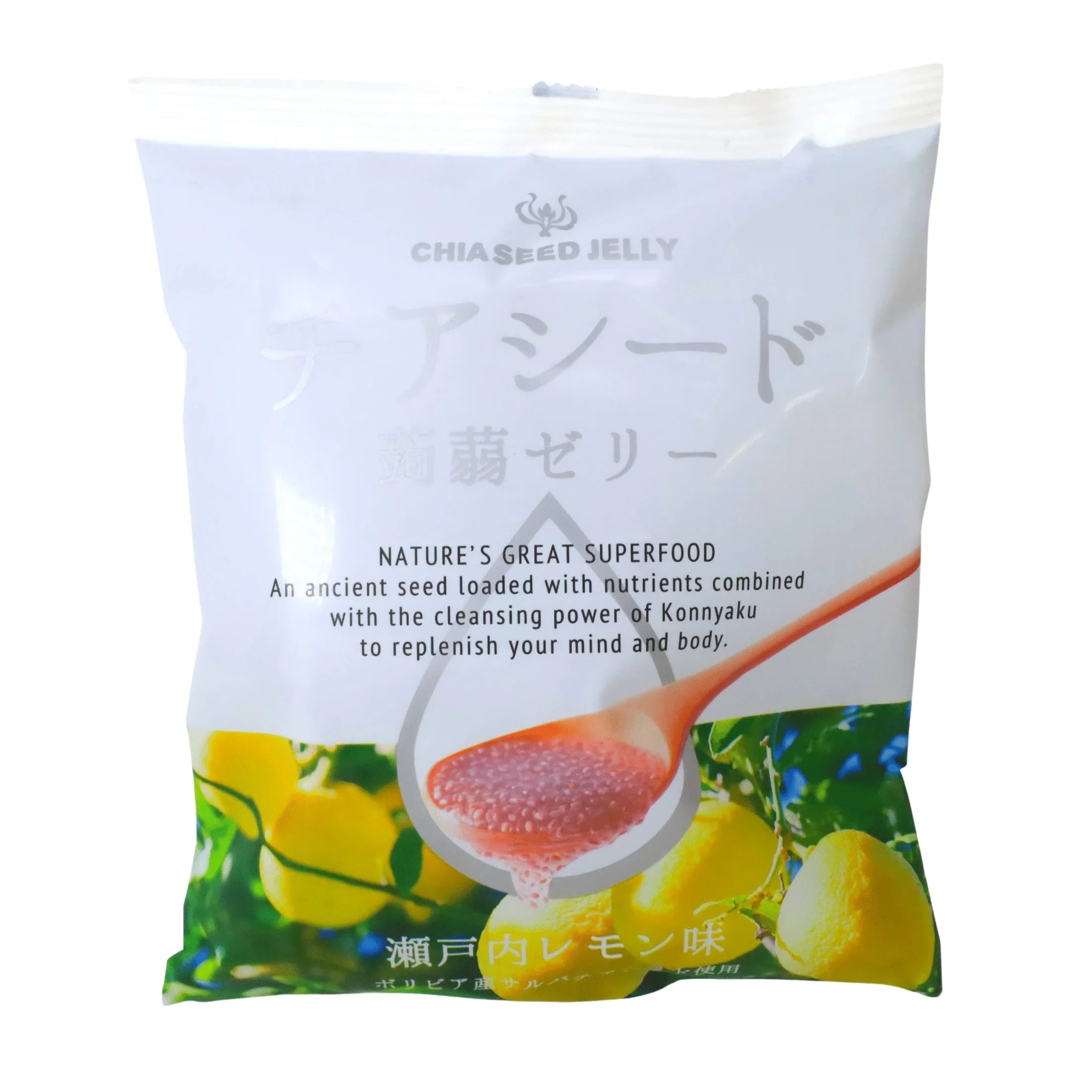 WAKASHO CHIA SEED KONNYAKU JELLY SETOUCHI LEMON 6.1OZ/175G – GOHAN