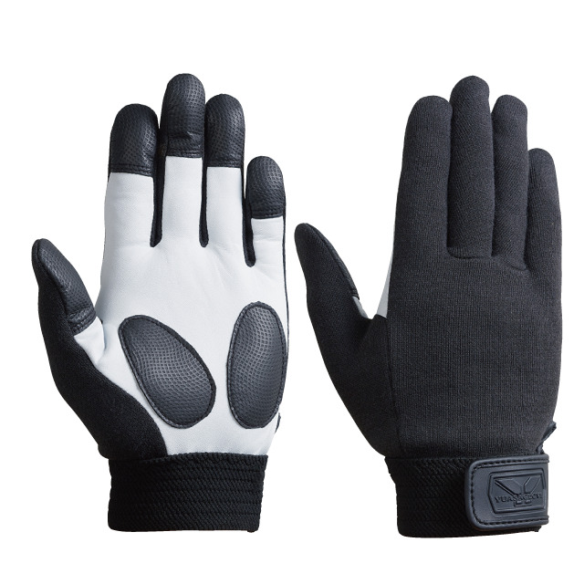 パンダグリップ 耐切創手袋 アラミド繊維 手のひら革 すべり止め人工