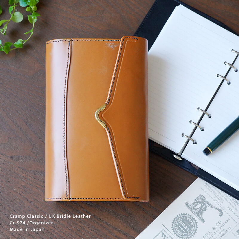 ブライドルレザー】池之端銀革店 cramp システム手帳 B6 バイブル