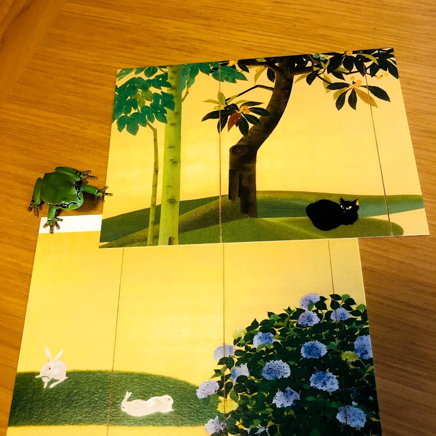 翠苔緑芝》（速水御舟）― 山種美術館の黒猫