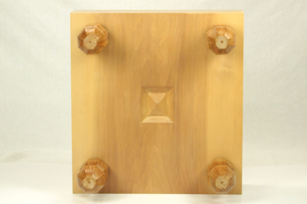 本桂｜碁盤40号脚付 3点セット｜本蛤碁石28号／新桜碁笥