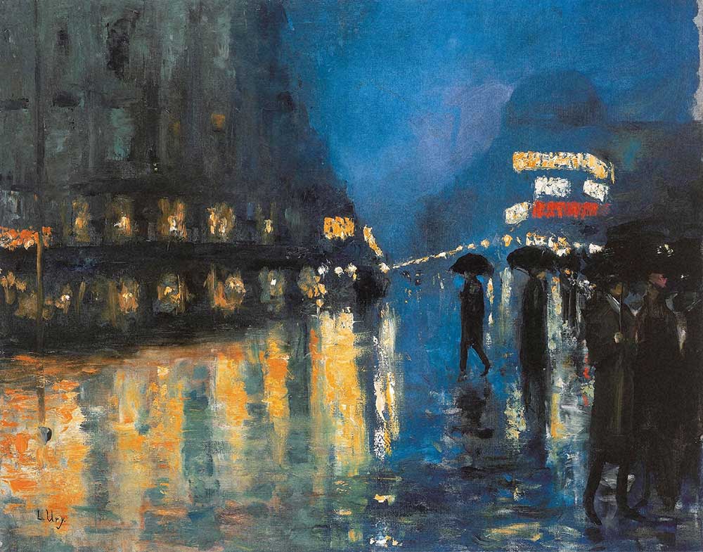 アートの森【アートの扉】レッサー・ユリィ「夜のポツダム広場」冷気