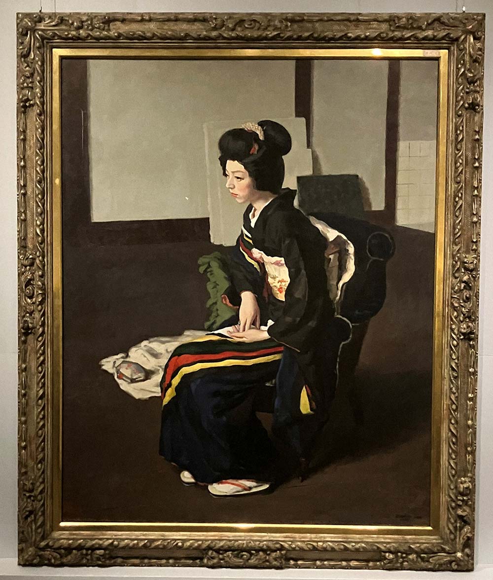 アートの森【ART】和装モダン、久方の「帰郷」「日本髪の娘」公開 小磯