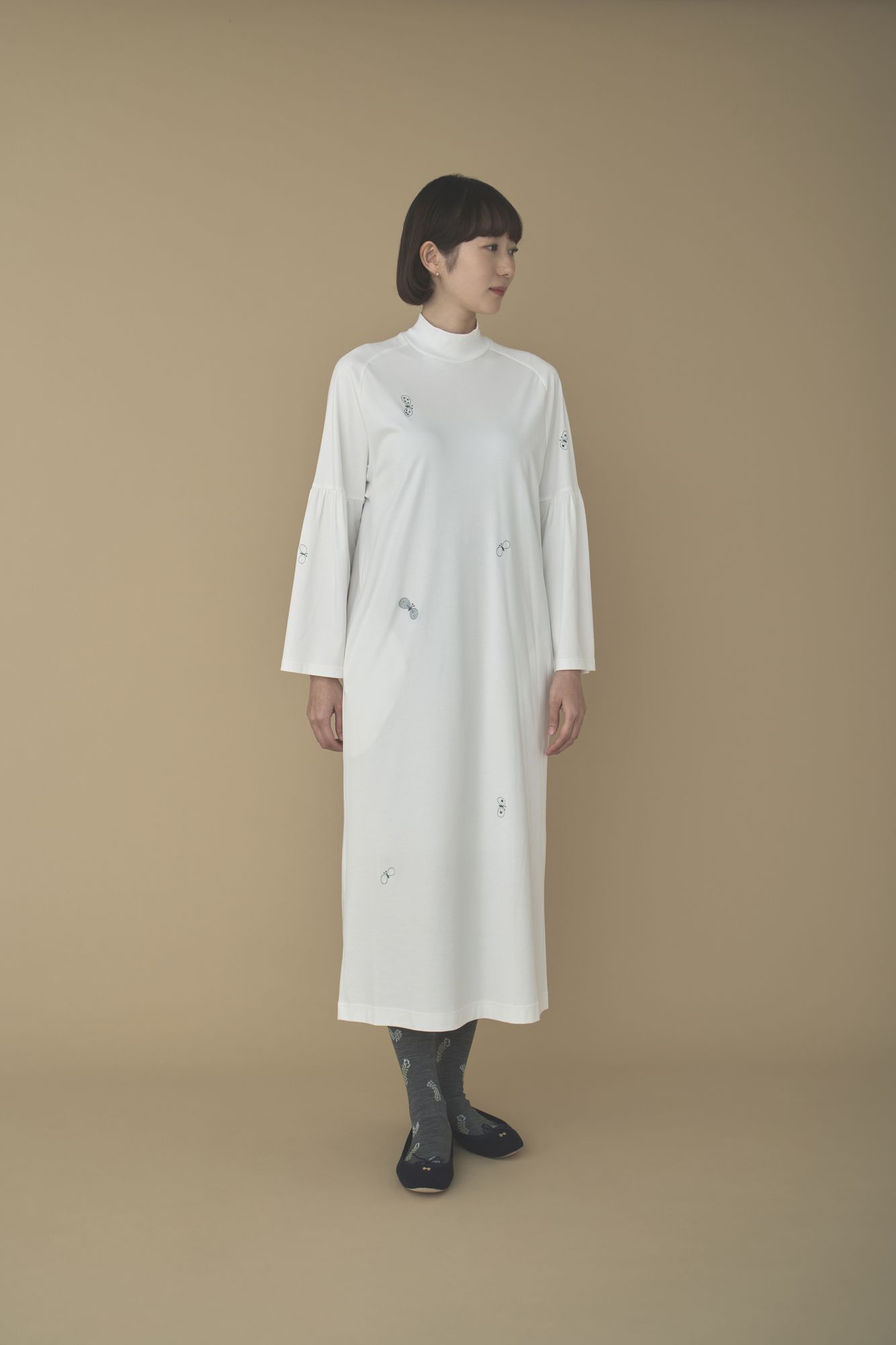 choucho フレアスリーブカットソードレス - minä perhonen