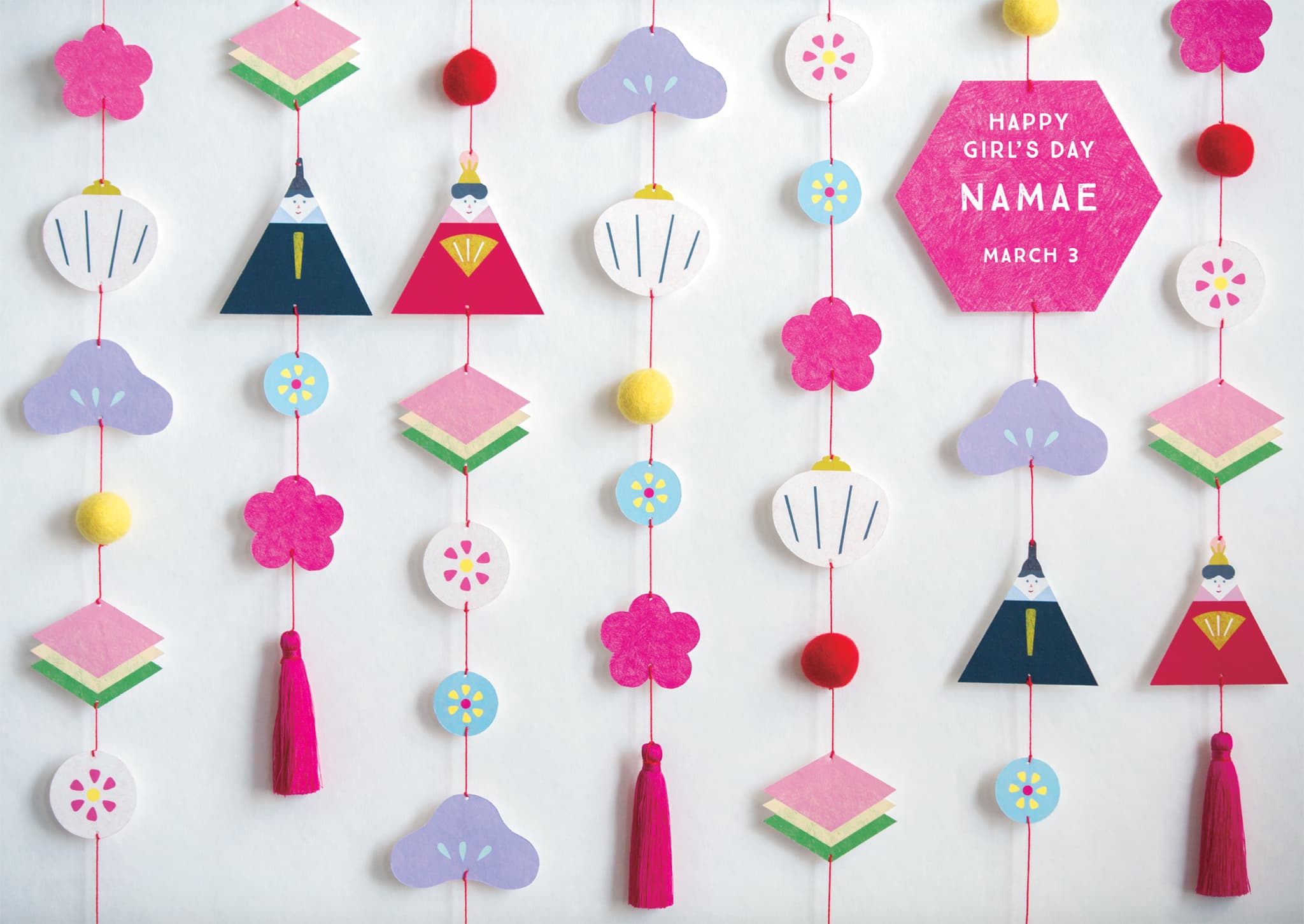 グラこころのひなまつり：名入れ仕上がりイメージのご紹介 | グラこころ