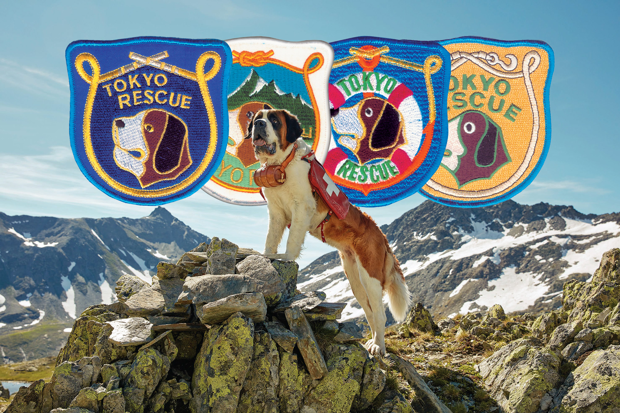 東京消防庁のセント・バーナード犬のワッペン | Grand Tour of
