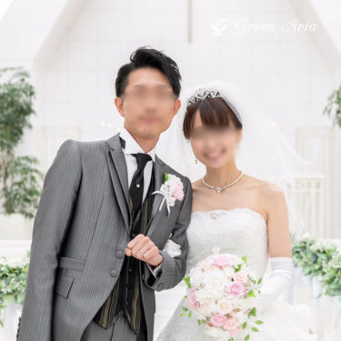 上品かつ大人可愛いホワイトピンクの挙式ブーケ｜Y様ご感想