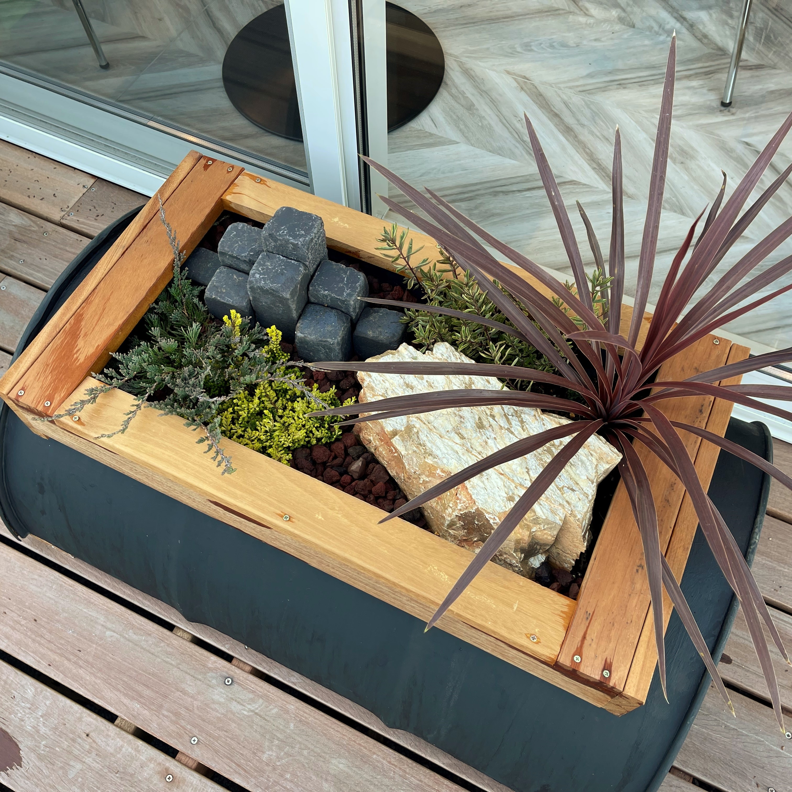 アップサイクル】オリジナルドラム缶ガーデンポット（プランター・盆栽