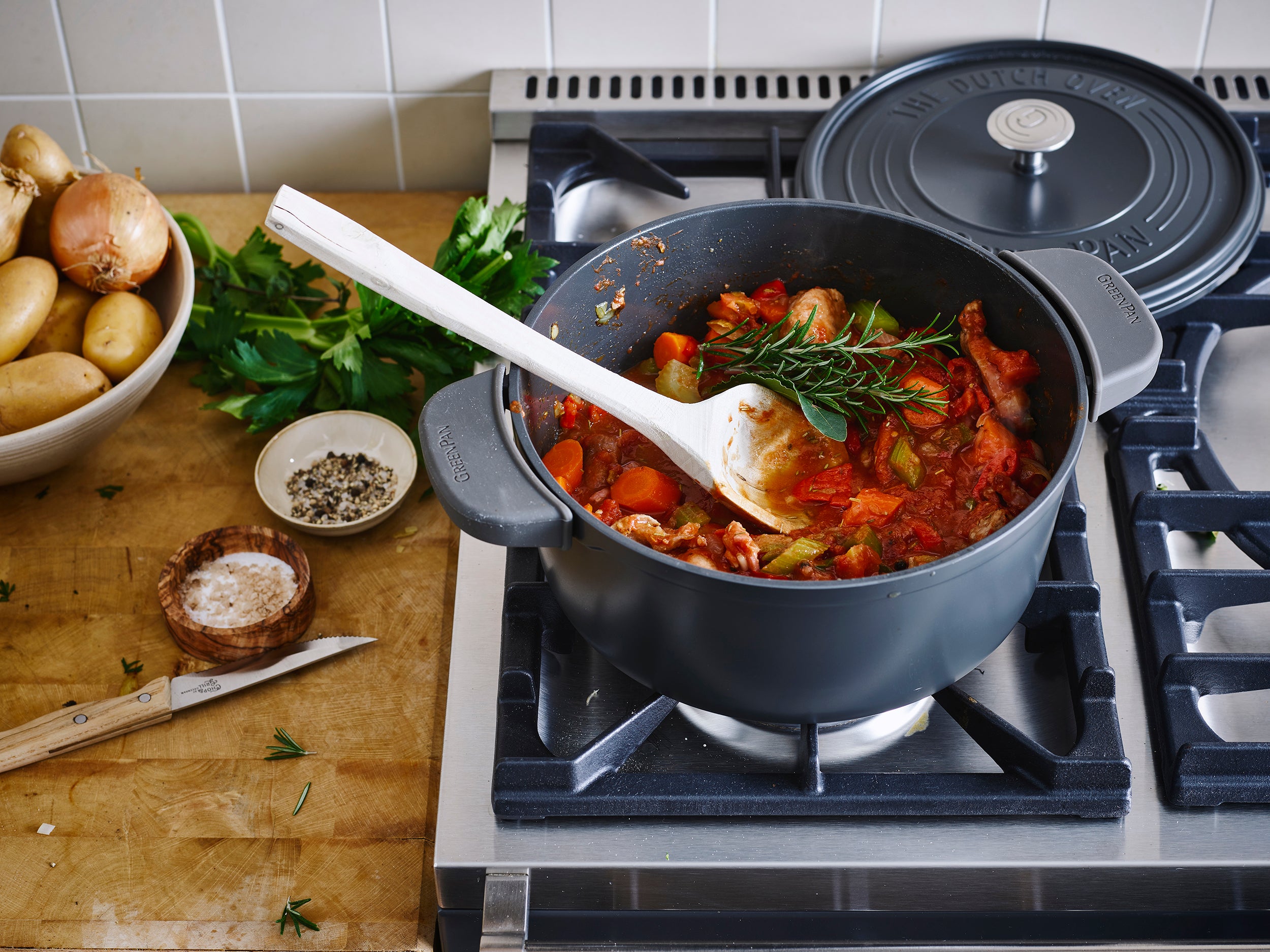 グリーンパン公式ショップ】 フェザーウェイト ココットラウンド(両手