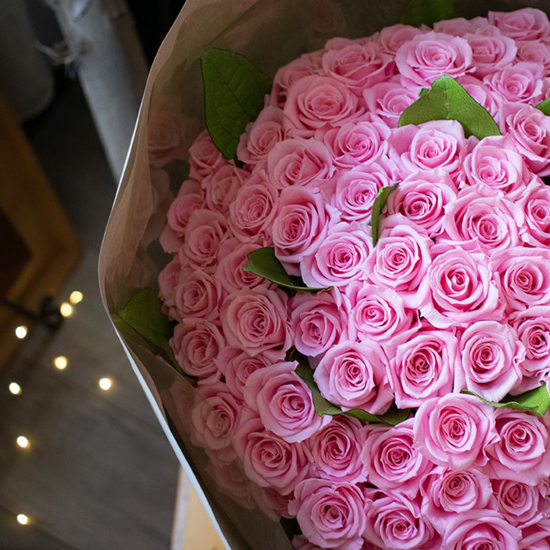 108本のバラの花束で永遠を誓う プロポーズ |Pink | プリザーブド