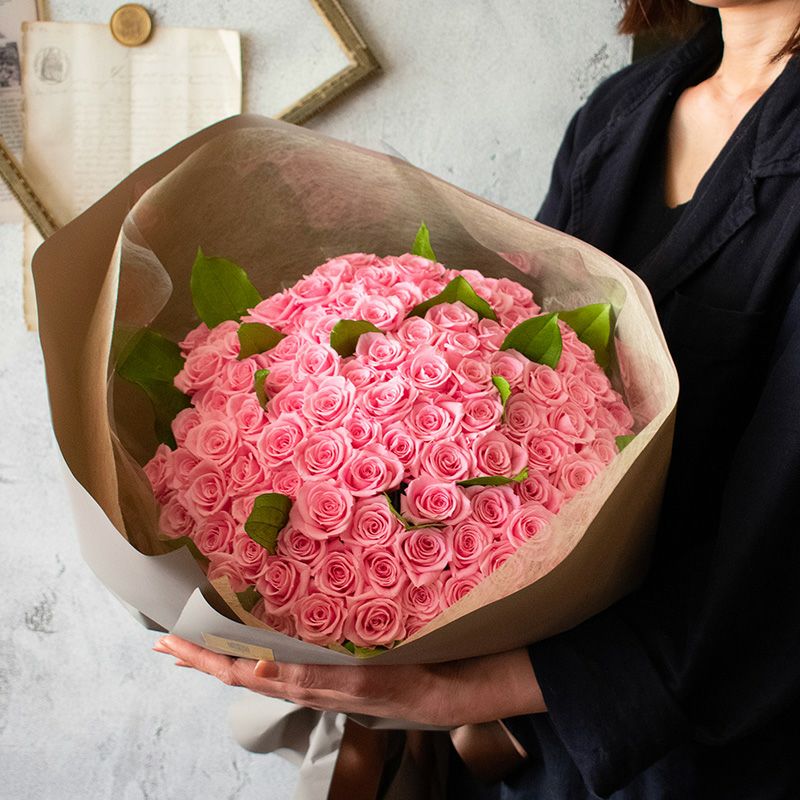 108本のバラの花束で永遠を誓う プロポーズ |Pink | プリザーブド