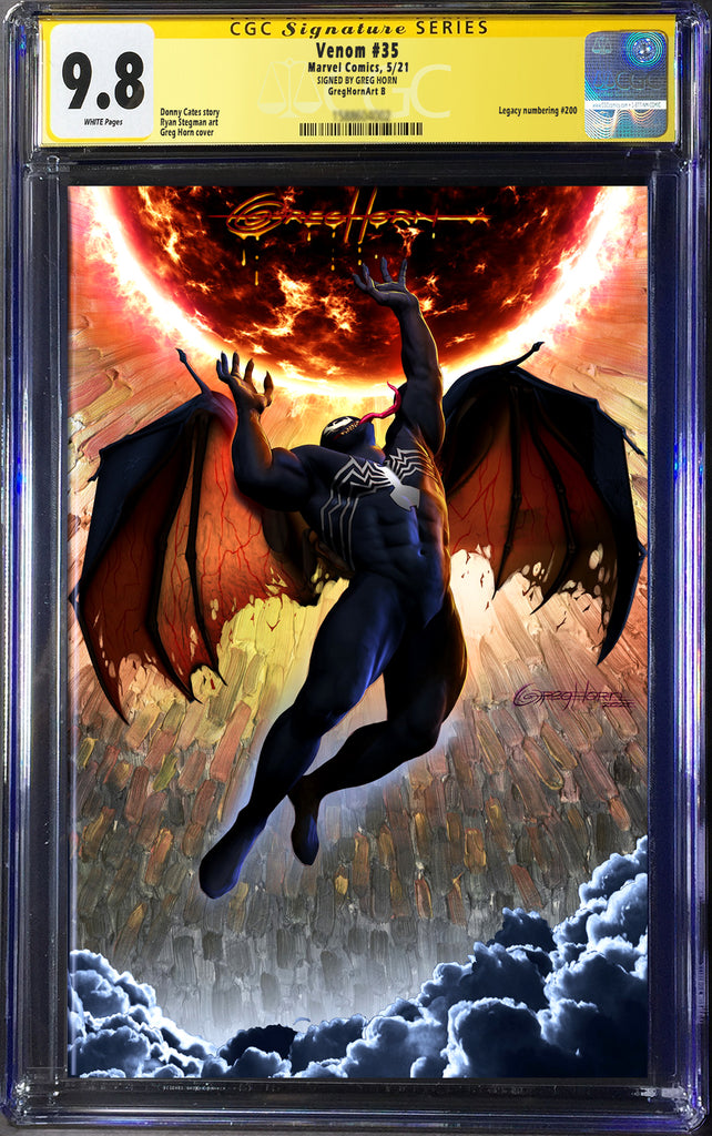 Venom # 200 - A Greg Horn Art Exclusive Variant CGC Signature Series O