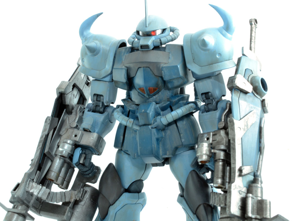 MG グフカスタム ダブルガトリングシールド｜rans46さんのガンプラ作品
