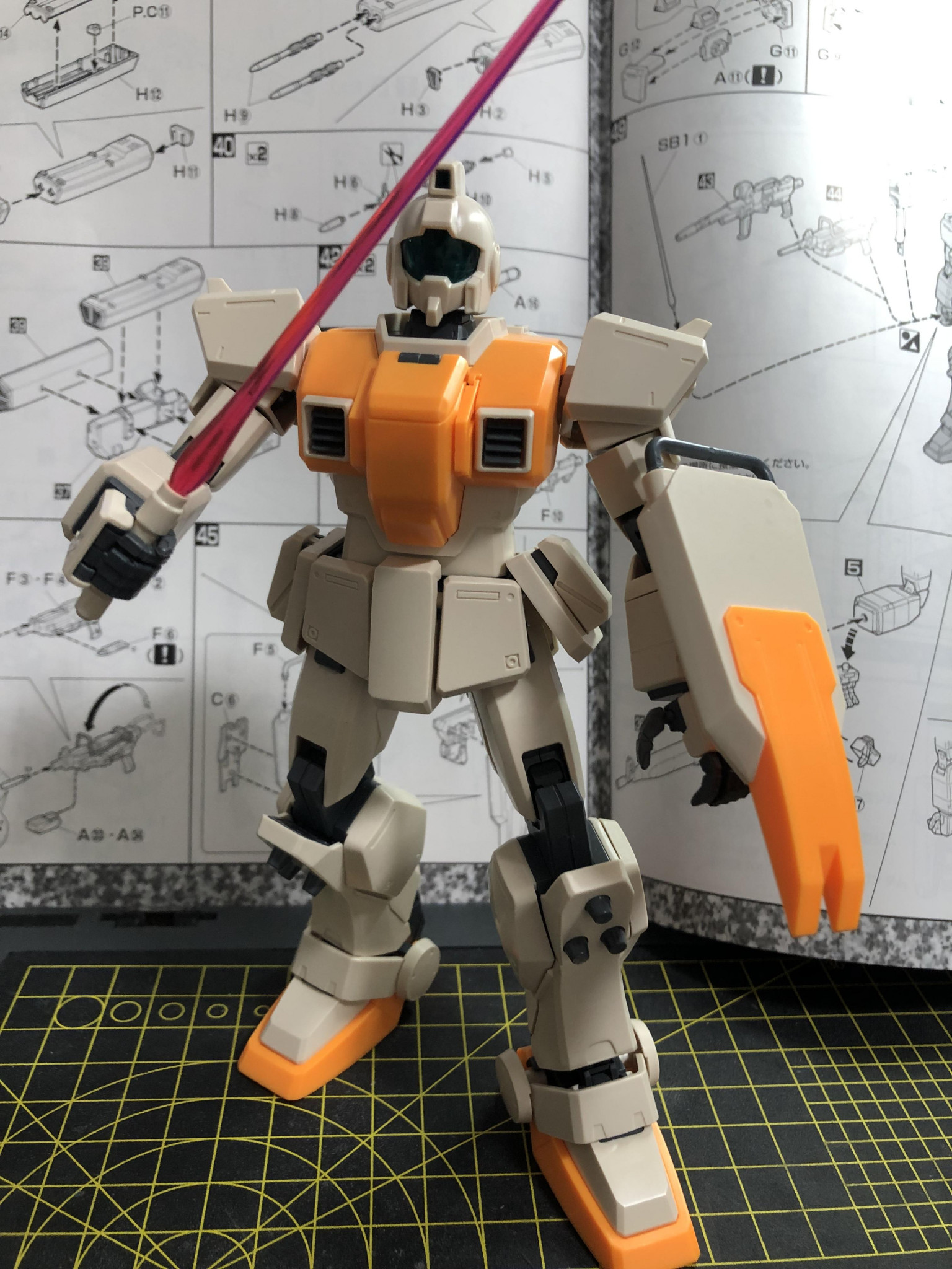 MG陸戦型ジム（ウェザリング仕上げ）｜ひょろすけさんのガンプラ作品
