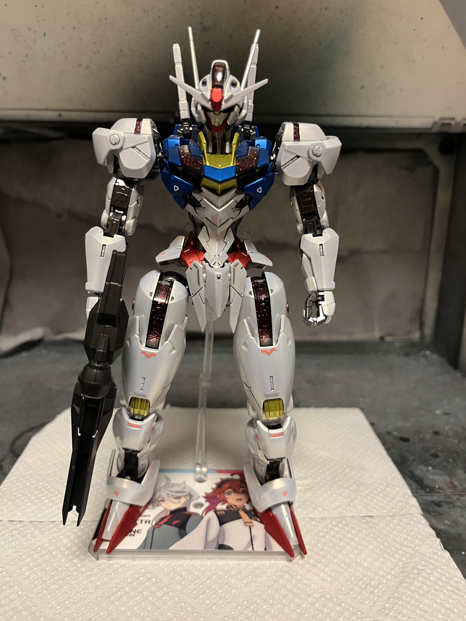 フルメカニクス ガンダムエアリアル メタリック塗装｜ootoroさんの