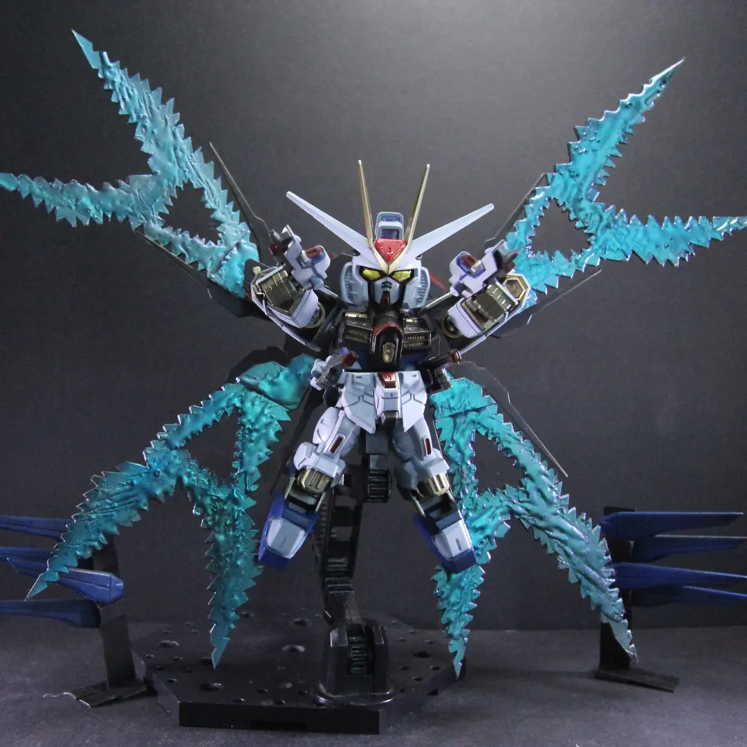 SDストライクフリーダム光の翼ver｜perusyaさんのガンプラ作品｜GUNSTA