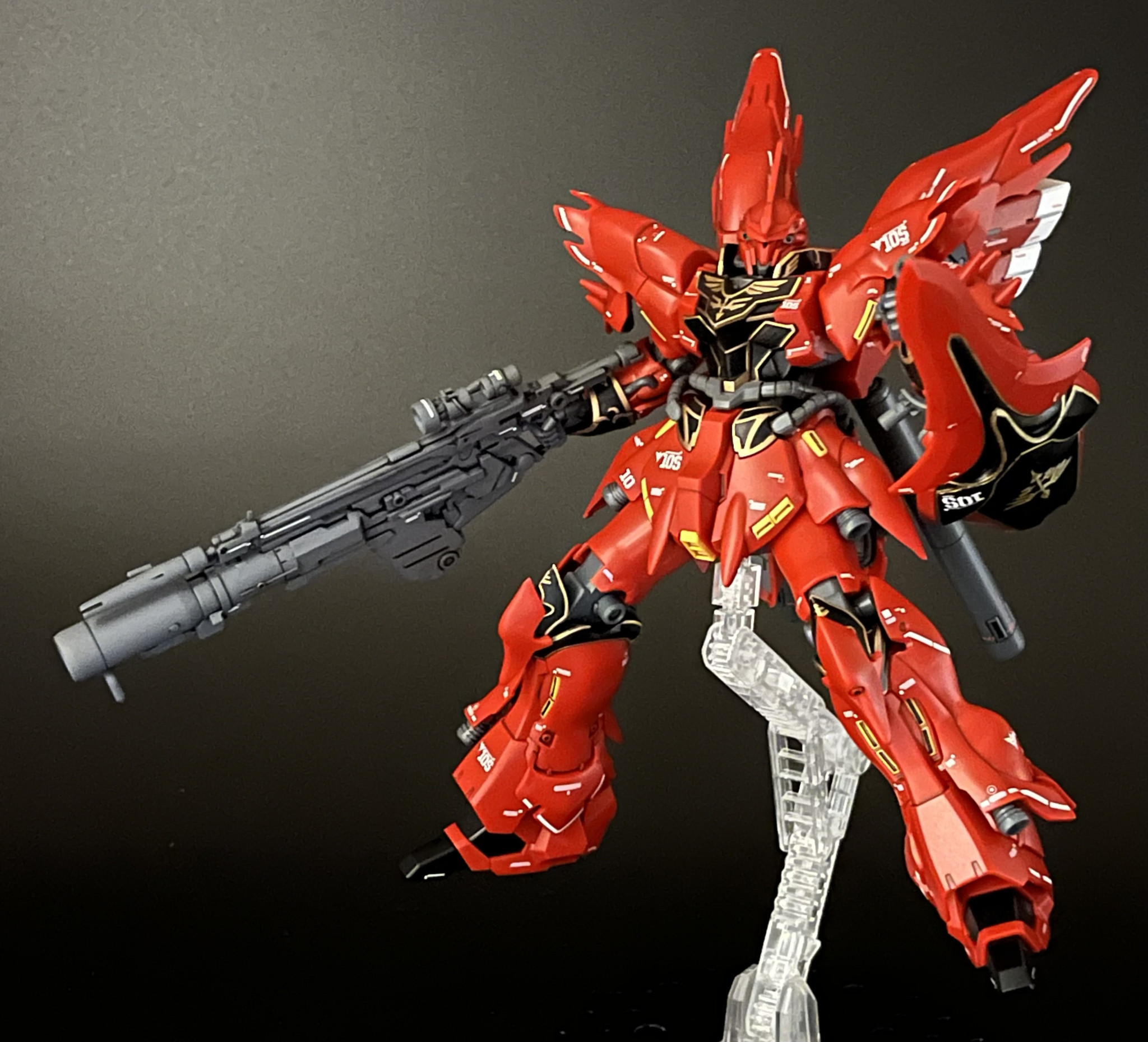 HG版シナンジュ 箱絵風｜N.Pコウさんのガンプラ作品｜GUNSTA（ガンスタ）