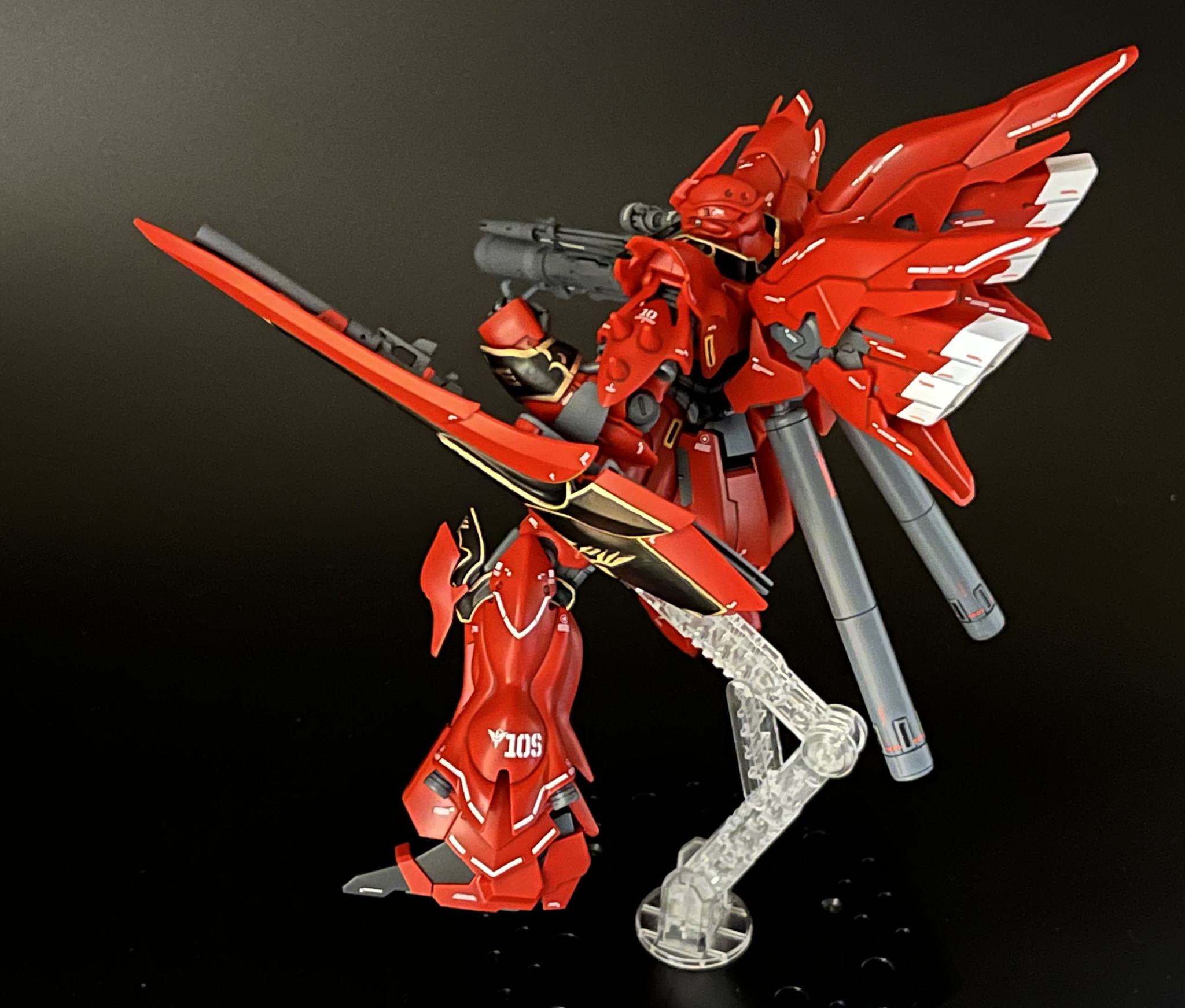 HG版シナンジュ 箱絵風｜N.Pコウさんのガンプラ作品｜GUNSTA（ガンスタ）
