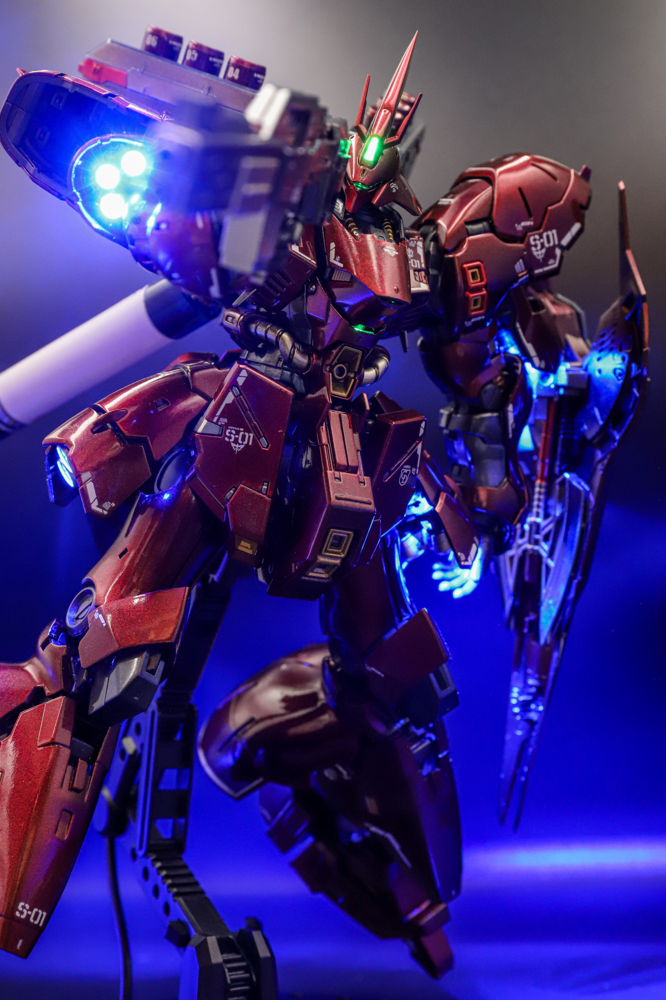 RGサザビー LED電飾｜ごろさんのガンプラ作品｜GUNSTA（ガンスタ）