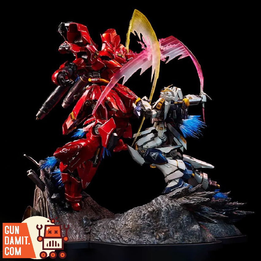 Bandai BN Figure DX Series RX-93 v Gundam Vs MSN-04 Sazabi